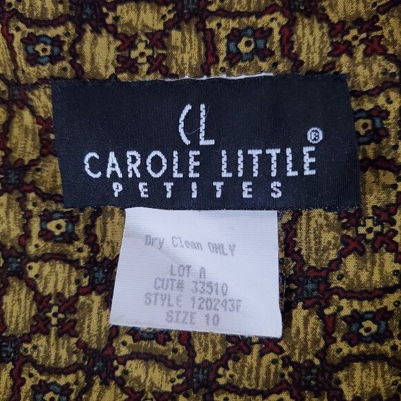 Vtg Carole Little 90s Boho Aztec Southwestern Top Size 10P Artsy Hippie Floral - Picture 6 of 9